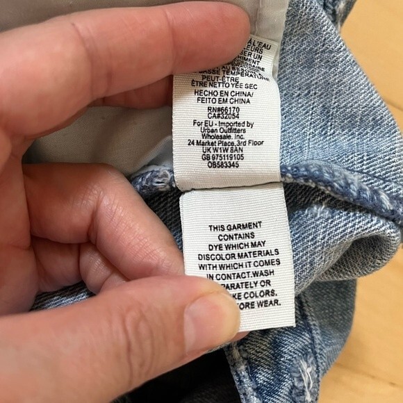 Free People Cute To Boot Distressed Mini Denim Skirt 2 NWOT - Picture 11 of 12